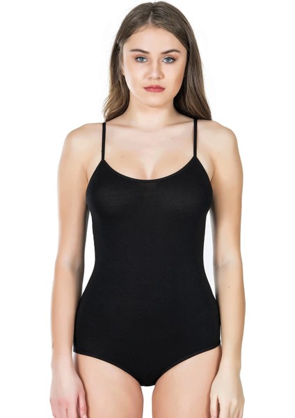 Miraxx Derya Kurşun Ip Askılı Çıtçıtlı Kadın Body 310