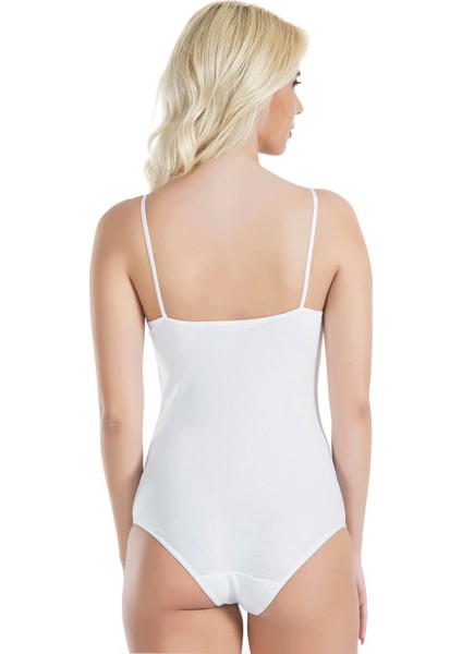 Miraxx Derya Kurşun Dantelli Çıtçıtlı Kadın Body 311