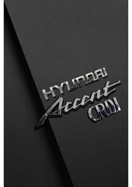 Hyundai, Accent ve Crdi Bagaj Yazısı Arma 3lü Takım