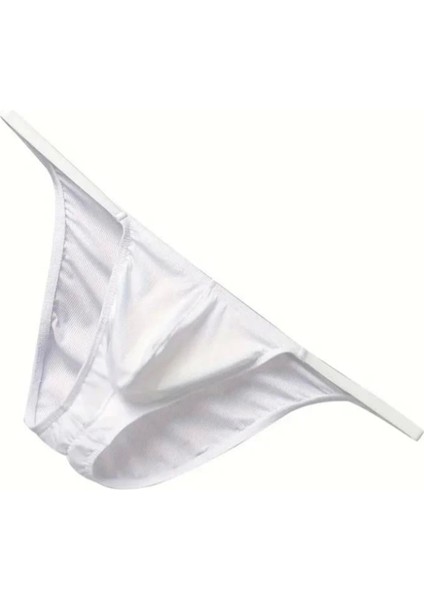 Miraxx Erkek Beyaz Büzgülü Slip Iç Giyim