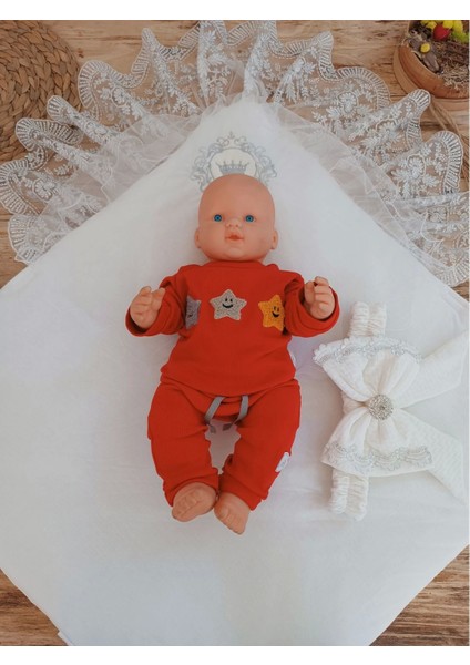 Miraylife Yenidoğan Pamuk Taç Benim Prensim Nakışlı Trilüks Kundak Bebek Battaniyesi fırsatları