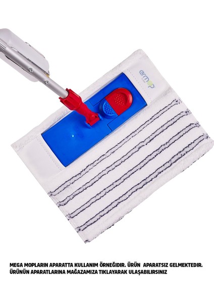 Yüksek Emişli Mega Mikrofiber Mop 50 cm, Geniş Yüzey Temizliği İçin, Set modelleri