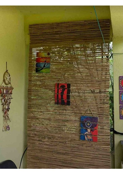 70 cm x 5 Metre Kamış Hasır Balkon Çiti Bambu Çit Bahçe Çiti Saz Kamış indirimleri