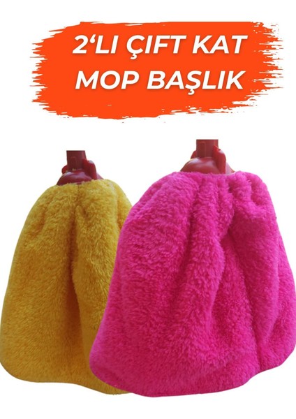 Çift Kat Mop Paspas Başlık Extra Kalın Yedek Temizlik Aracı