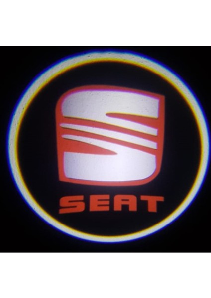 Seat ile Uyumlu Kapı Altı Logo Pilli Karanlık ve Mesafe Sensörlü