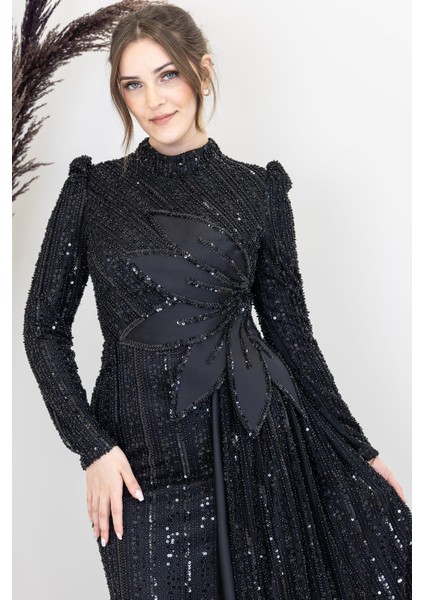 Bergüzar Tesettür Abiye Siyah fiyatları