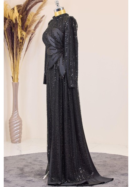 Bergüzar Tesettür Abiye Siyah indirimleri