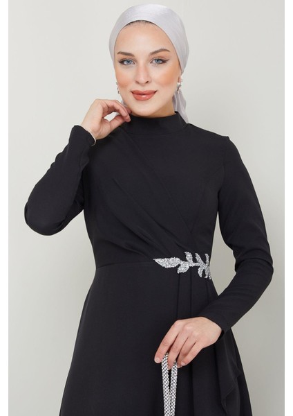 Rana Tesettür Abiye Siyah