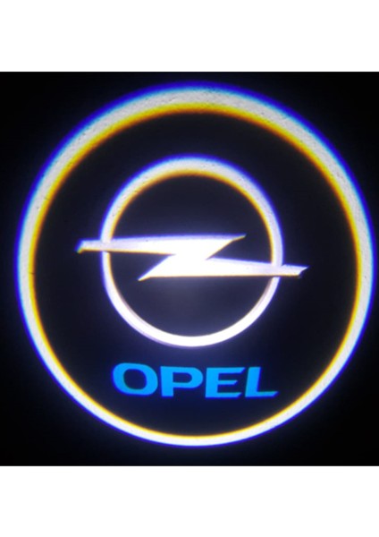 Opel ile Uyumlu Kapı Altı Logo Pilli Karanlık ve Mesafe Sensörlü