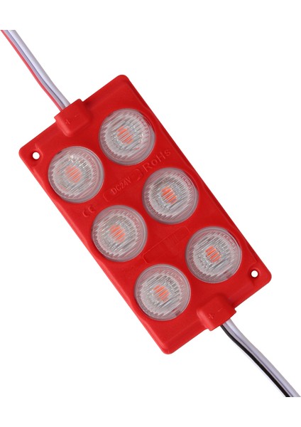 Hpy Y Kırmızı Modül LED 75*40 3030 24 Volt 3 Watt