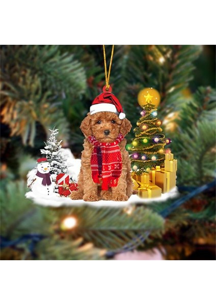 B Noel Kolye Cadı Şapkası Köpek Keçe Asılı Dekorasyon Ayarlanabilir Cadılar Bayramı Şapka Damla Süsler Parti Dekoratif Malzemeleri 2g (Yurt Dışından)