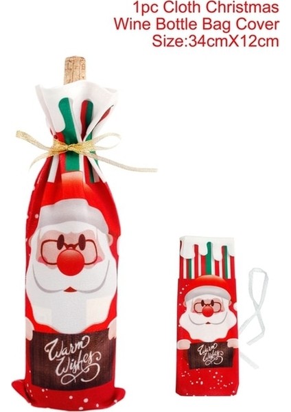 29 Fengrıse Noel Şarap Şişesi Kapağı Noel Süslemeleri Ev Için Noel Baba Noel Süs Masa Süsü 2023 Navidad Hediye (Yurt Dışından)