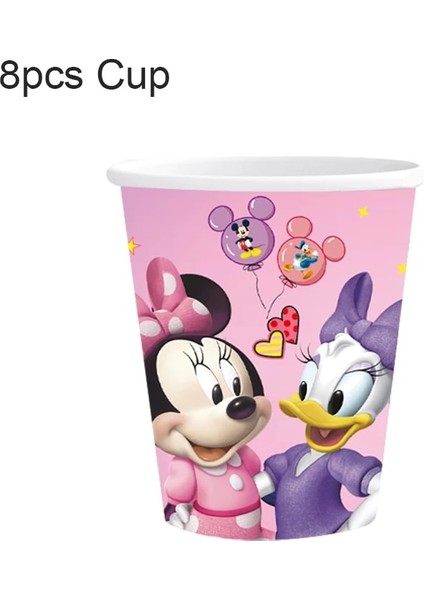 12TOPPER-12WRAPPER Minnie Mouse Donald Duck Parti Malzemeleri Banner Balon Bardak Plaka Peçete Topper Çocuklar Kızlar Için Doğum Günü Partisi Dekoru Bebek Duş (Yurt Dışından) modelleri