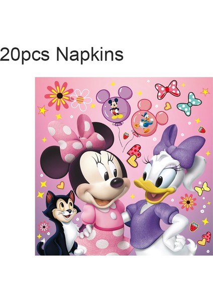 12TOPPER-12WRAPPER Minnie Mouse Donald Duck Parti Malzemeleri Banner Balon Bardak Plaka Peçete Topper Çocuklar Kızlar Için Doğum Günü Partisi Dekoru Bebek Duş (Yurt Dışından) indirimleri