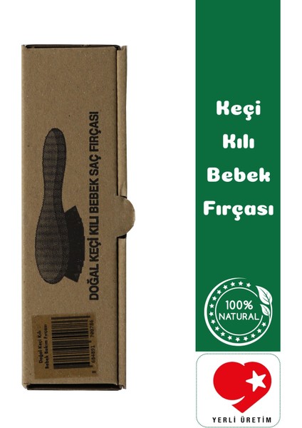 Doğal Keçi Kılı Yumuşak Bebek Saç Fırçası - Bialife fırsatları