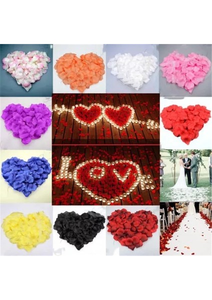 Sarı 500 Adet 500/1000/3000 Adet Yapay Ipek Gül Yaprakları Romantik Gül Çiçek Yaprakları Sevgililer Günü Düğün Çiçek Dekorasyon Malzemeleri 70% (Yurt Dışından)