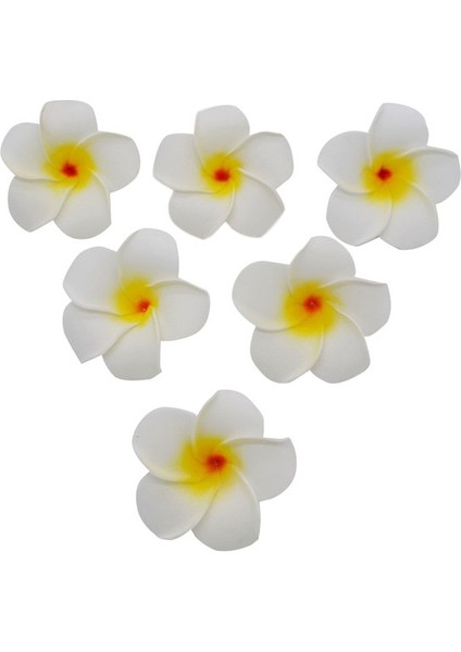 H02 7 cm 10 Adet/grup 5-9 cm Hawaii Frangipani Pe Köpük Yapay Çiçek Dıy Çelenk Headdress Çiçekler Düğün Dekorasyon Parti Malzemeleri (Yurt Dışından)