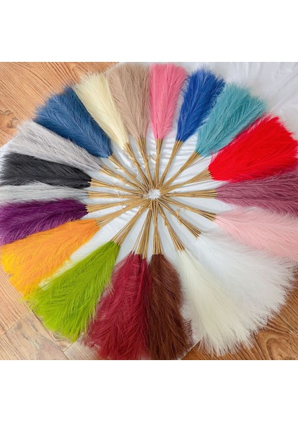 Pembemsi-Mor 1pc 1/5/10/20PCS 55 cm Mini Sahte Pampas Çim Yapay Görkemli Çim Vazo Dolgu Çiçek Ev Oturma Odası Mutfak Düğün Boho Dekor (Yurt Dışından)
