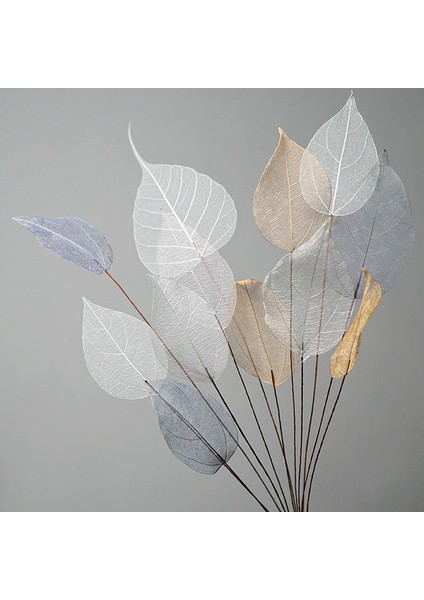 Gül Kırmızı 10 Adet (45-50 cm ) Ev Dekorasyon Lucency Yapraklar Doğal Yaprak Damar Ölümsüz Yapay Çiçekler Düğün Masa Dekorasyon Tel Kök (Yurt Dışından) fiyatları