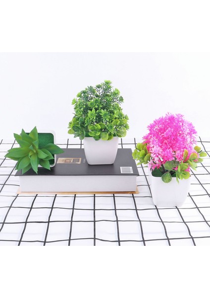 1 Adet Mini Yapay Aloe Bitkiler Bonsai Küçük Simüle Ağaç Saksı Bitkileri Sahte Çiçekler Ofis Masası Saksı Süsler Ev Bahçe Dekor (Yurt Dışından)