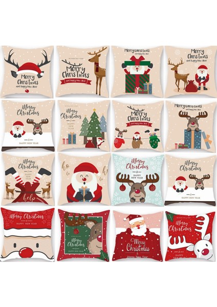 28 Noel Baba Elk Noel Yastık Ev Için Merry Christmas Dekor Kapakları 2022 Noel Süsleri Noel Navidad Yeni Yıl Hediyesi 2023 (Yurt Dışından) fiyatları