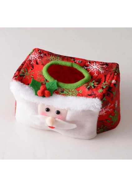 Kırmızı Noel Dekoratif Doku Kağıt Kırmızı Yeşil Noel Baba Kağıt Setleri Tuvalet Kağıdı Torbası Noel Partisi Dekoru Ev Masaüstü Dekor (Yurt Dışından) fiyatları