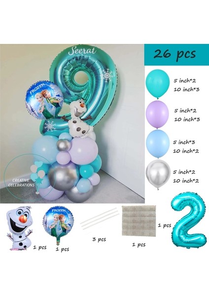 Olaf 2 10 Adet Disney Minnie Mickey Mouse Şişme Alüminyum Balon Erkek ve Kız Bebek Duş Çocuk Doğum Günü Partisi Etkinlikleri Dıy Dekor (Yurt Dışından)