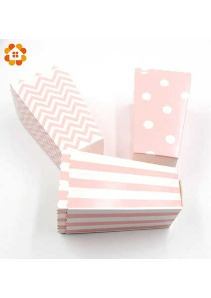 Altın Dalga Yeni!12 Adet/grup Patlamış Mısır Kutusu/fincan Pembe Tema Parti Dekorasyon Çocuklar Için Mutlu Doğum Günü Noel Düğün Parti Bebek Duş Malzemeleri (Yurt Dışından) fırsatları