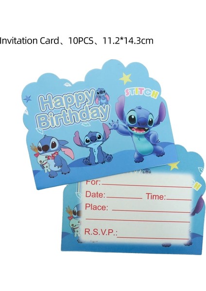 Number-9 Disney Lilo ve Stitch Doğum Günü Süslemeleri Kağıt Sofra Bardak Tabaklar Banner Masa Örtüsü Balon Çocuk Çocuk Yetişkin Parti Malzemeleri (Yurt Dışından)