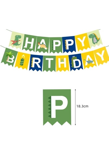 Banner-1set Karikatür Dinozor Doğum Günü Partisi Çocuklar Orman Dinozor Şekeri Çıkartmalar Balon Erkek Doğum Günü Parti Bardağı Plaka Bebek Duş Malzemeleri (Yurt Dışından)