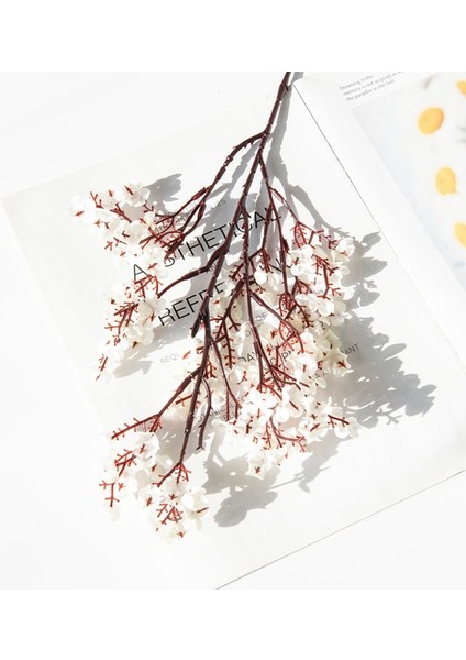 Beyaz 1 Parça 2 Adet Yapay Bitkiler Uzun Bebeğin Nefesi Noel Süslemeleri Ev Düğün Gelin Festivali Parti Için Vazo Sahte Plastik Çiçekler (Yurt Dışından)