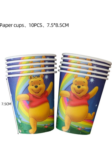 Masa Örtüsü-1 Adet Disney Winnie The Pooh Doğum Günü Partisi Malzemeleri Kağıt Bardak Tabaklar Masa Örtüsü Hediye Keseleri Bebek Duş Kız Parti Folyo Balonlar Dekor (Yurt Dışından) indirimleri