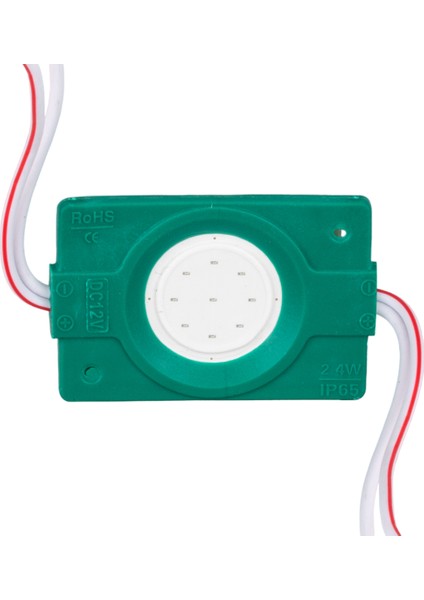 Modül LED 12V 2.4W Yeşil Cob 40X22 mm