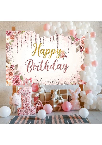 Stil 1 Doğum Günü Arka Plan Altın Glitter Fotoğraf Standında Zemin Asılı Bayrak Mutlu Doğum Günü Partisi Dekorasyon Arka Plan Afiş (Yurt Dışından) fırsatları