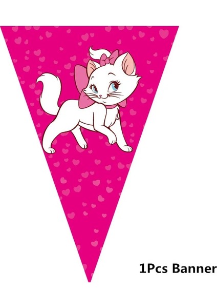 Balona 1 Adet Marie Kedi Tema Kağıt Saman Plaka Masa Örtüsü Balon Parti Malzemeleri Çocuklar Iyilik Doğum Günü Partisi Düğün Süslemeleri Bebek Duş (Yurt Dışından)