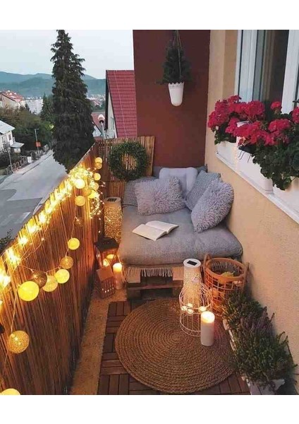 60 cm x 6 Metre Doğal Kamış Hasır Balkon Çiti Gölgelik Bahçe Çiti