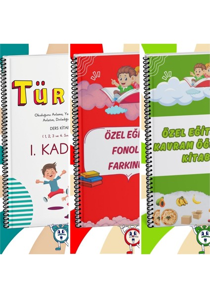 Türkçe +Fonolojik Farkındalık + Özel Eğitimde Kavram Öğretimi Kitabı