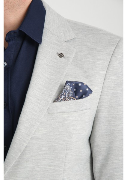Marcio Erkek A.gri Pamuk Karışımlı Esneyen Kumaş Mono Yaka Slim Fit Spor Blazer Ceket fiyatları
