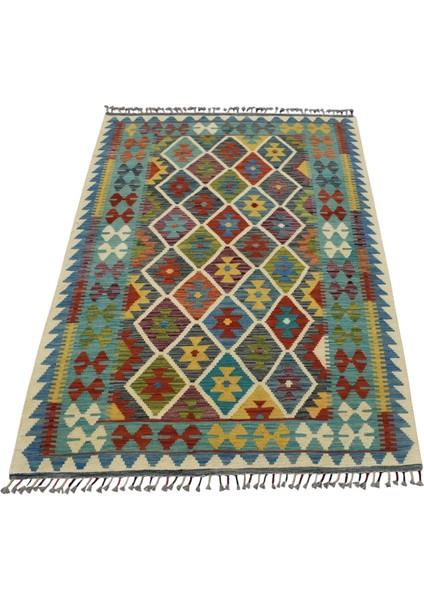 El Dokuma Yün Kemaliye Horasan Türkmenleri Kilimi 0049 - Yeni - Çok Renkli fırsatları