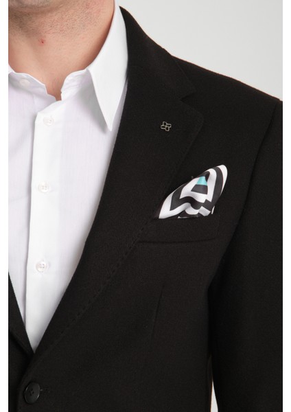 Grande Erkek Siyah Kaşe Kumaşlı Mono Yakaslim Fit Blazer Ceket fiyatları