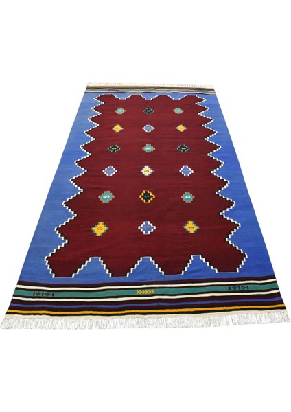 El Dokuma Yün Çanakkale Avunya Yörük Kilimi 0055 - Yeni - Çok Renkli fiyatları