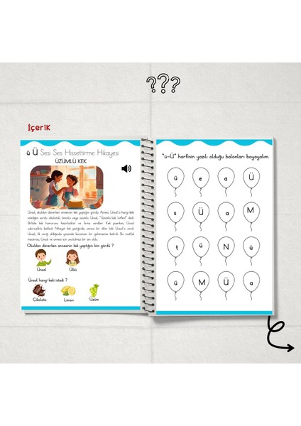 Rakam+Fonolojik Farkındalık+ Özel Eğitimde Ilk Okuma Yazma Kitabı (5 Kitap)
