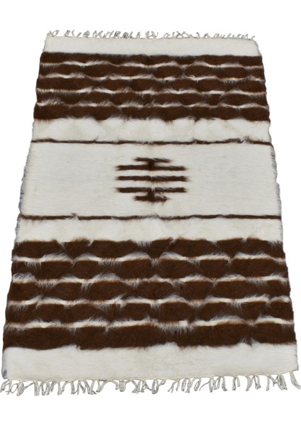 El Dokuma Yün Çizgili Tiftik Siirt Battaniyesi 0026 - Yeni - Çok Renkli fırsatları