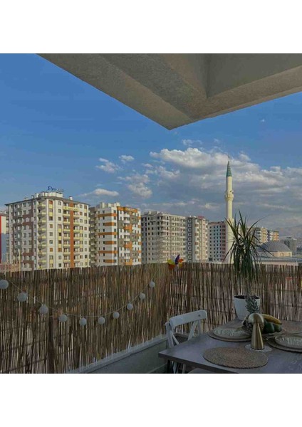 60 cm x 2,50 Metre Doğal Kamış Hasır Balkon Çiti Bahçe Çiti Dekorasyon fiyatları