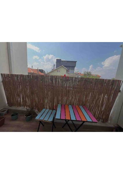 60 cm x 2,50 Metre Doğal Kamış Hasır Balkon Çiti Bahçe Çiti Dekorasyon fırsatları