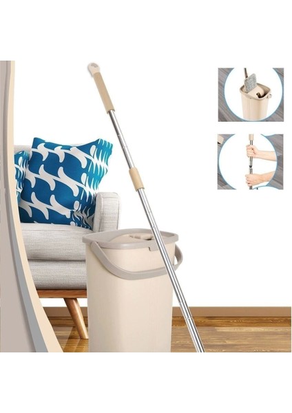 Morponi Spin Mop Tablet 5 Bezli Temizlik Kova Seti, Yeni Nesil Temizlik Çözümü