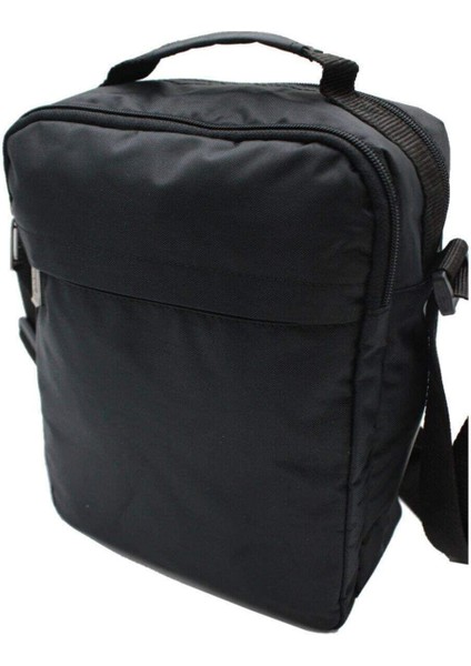 Şık Çok Gözlü Erkek El ve Omuz Çantası, Orta Boy, Suni Deri, Siyah fiyatları