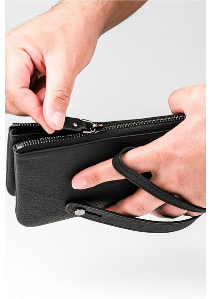 Hakiki Deri Unisex El Çantası, Şık ve Kullanışlı Büyük Boy Siyah modelleri