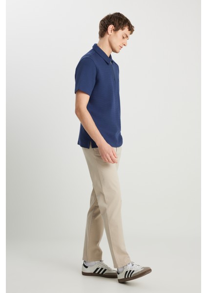 Slim Fit Dar Kesim Normal Bel Darpaça Bej Chino Pantolon fiyatları