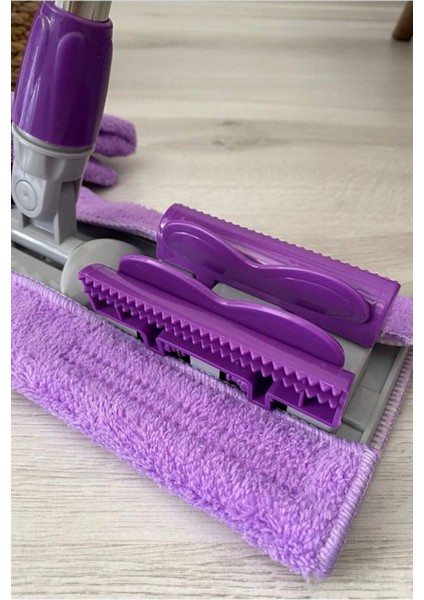 Mikrofiber Mandallı Yer Mopu Fayans ve Yüzey Temizlik Sapsız